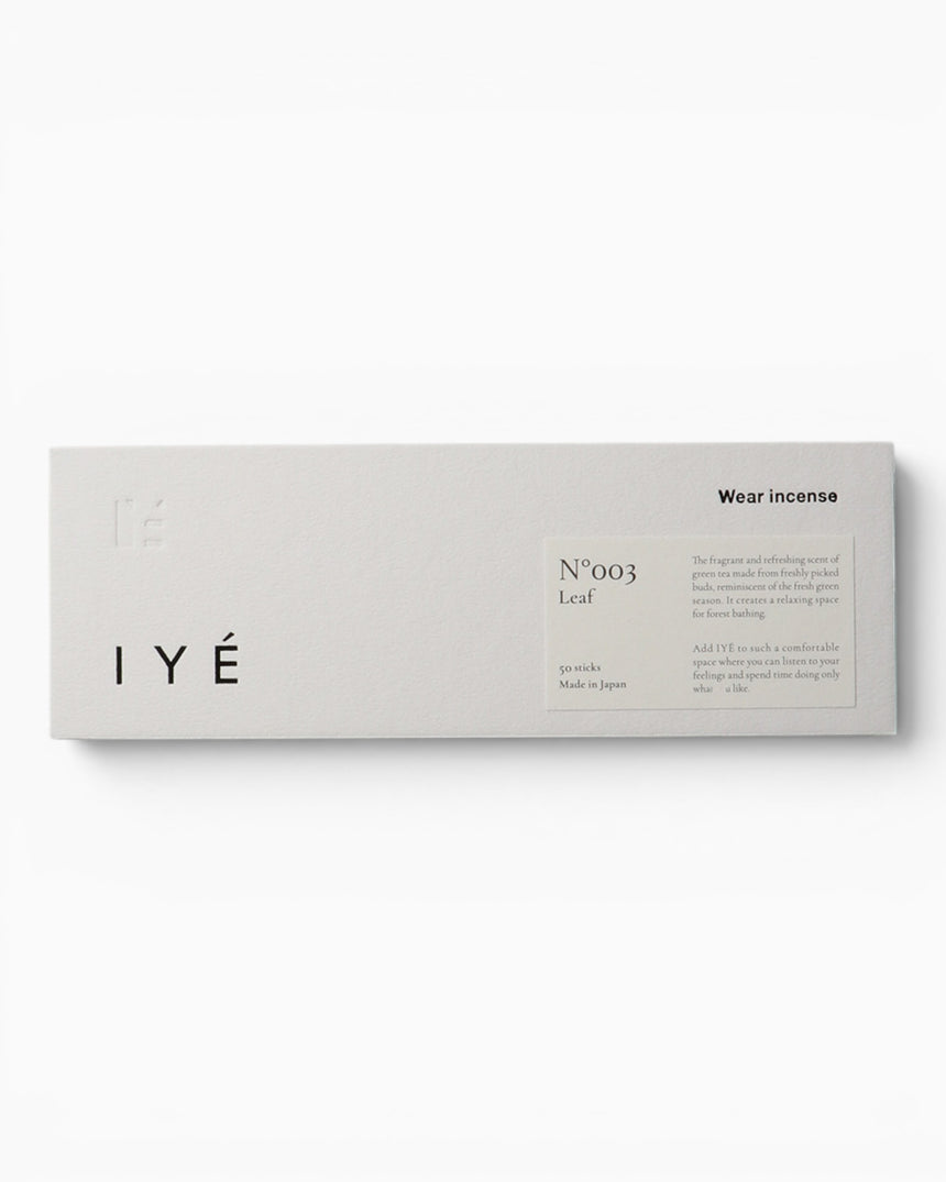 IYÉ incense No.003 Leaf