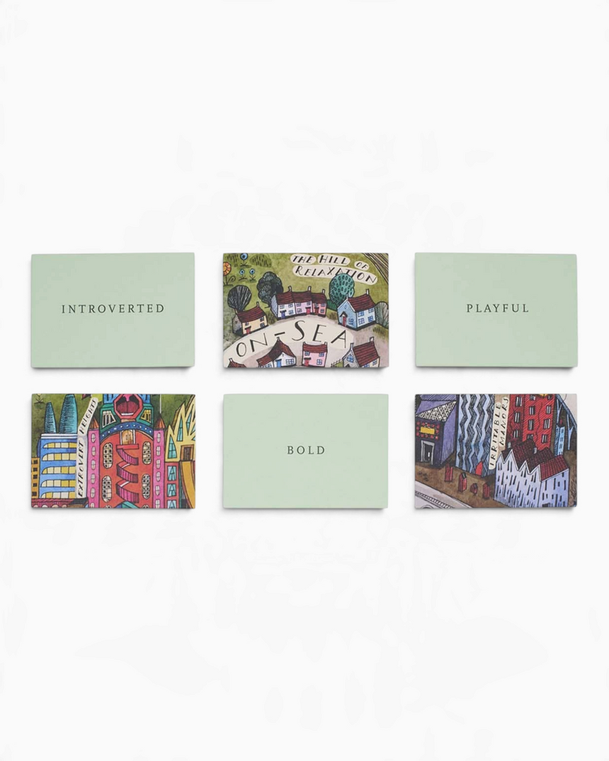 vitruta Mood Map Cards seti, duyguları tanımlamaya yardımcı olan renkli illüstrasyonlu ve metinli kartlar
