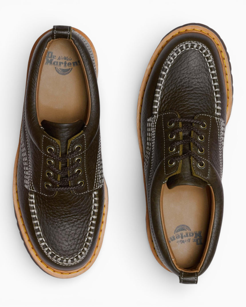 Lowell Wild Grain Leather Moc Toe Shoes