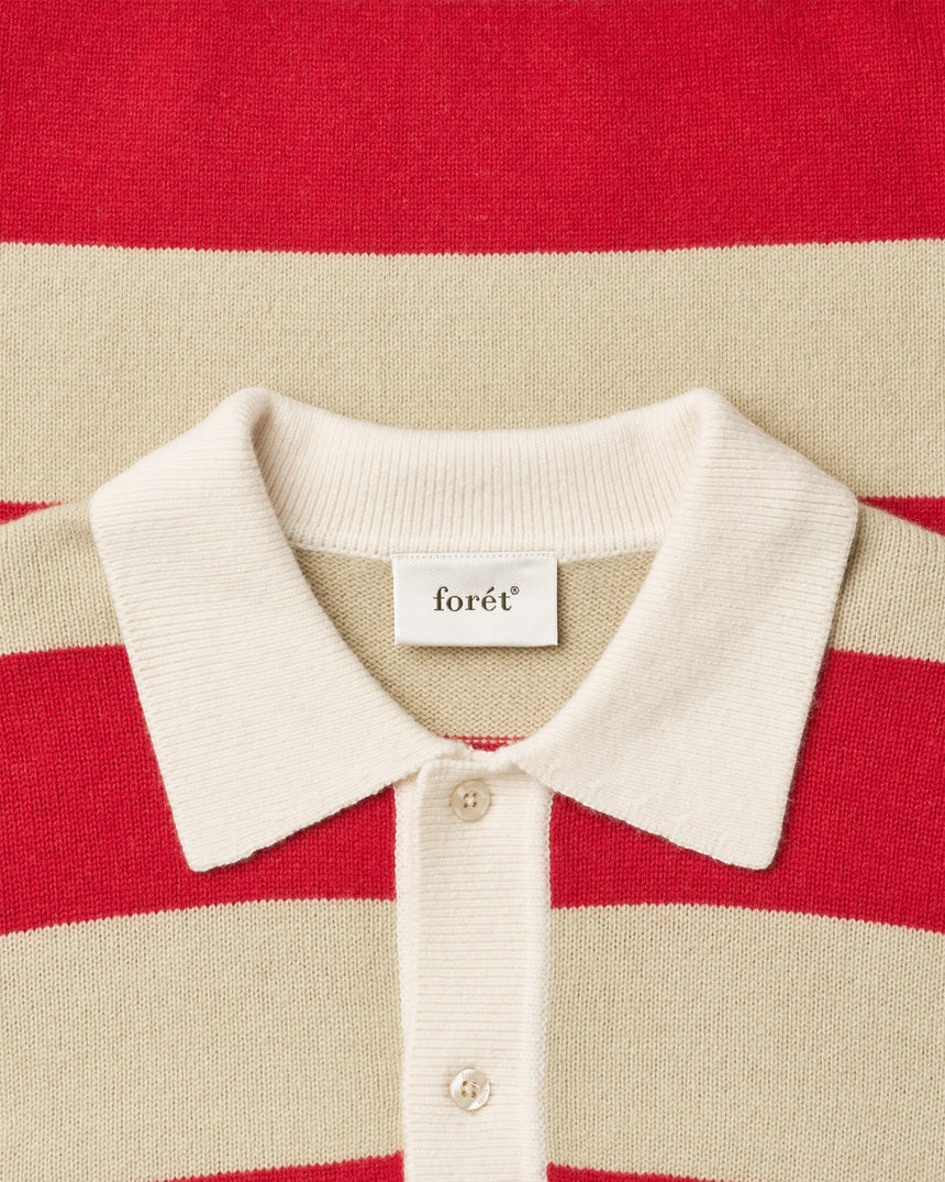 Frost Stripe Knit Men's Polo