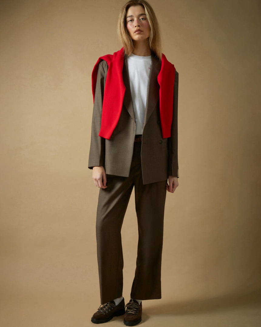 Pleated Suit Women's Trouser