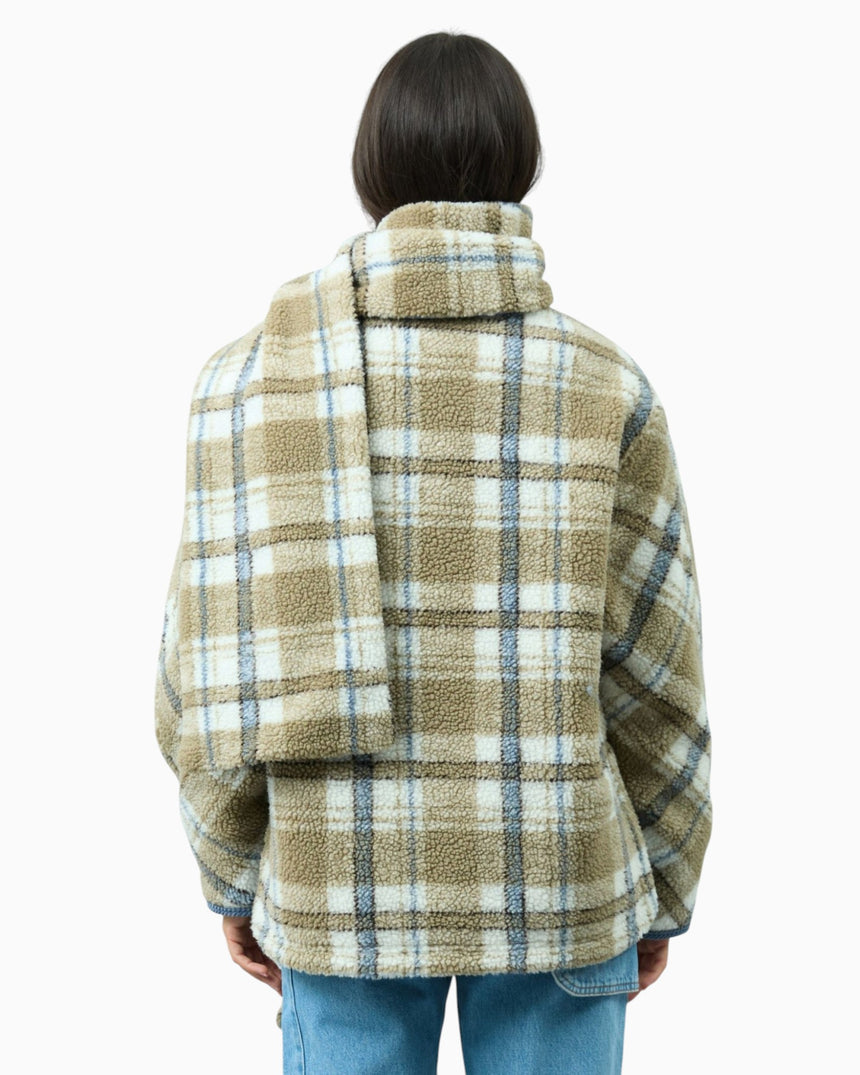 Teddy Fleece Scarf Women's Jacket