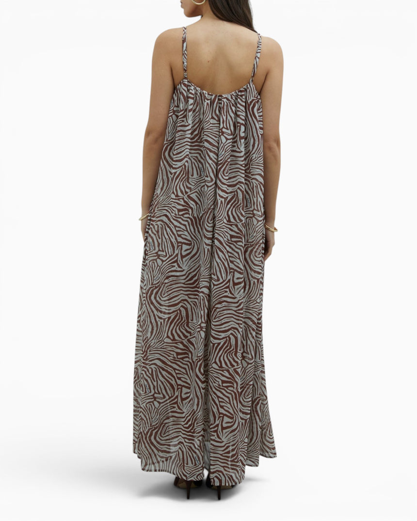Zebra Trapeze Women's Dress