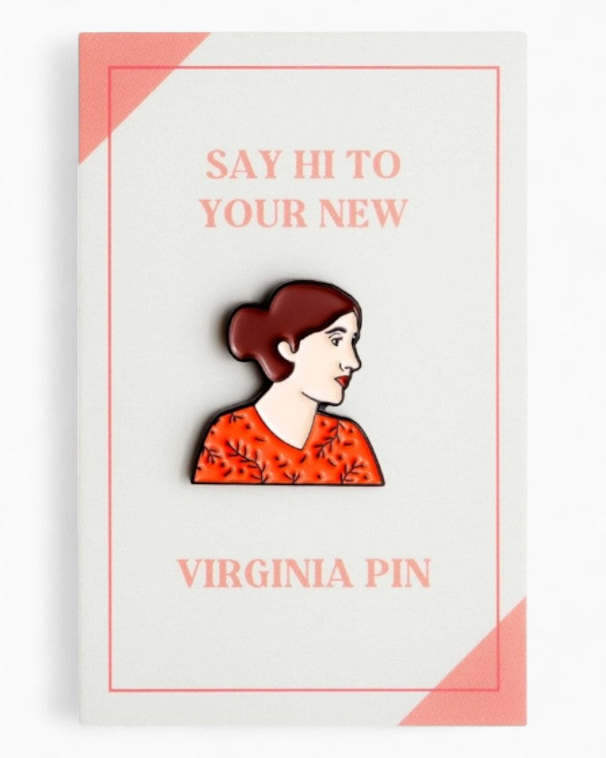 Virginia Woolf Icon Pin