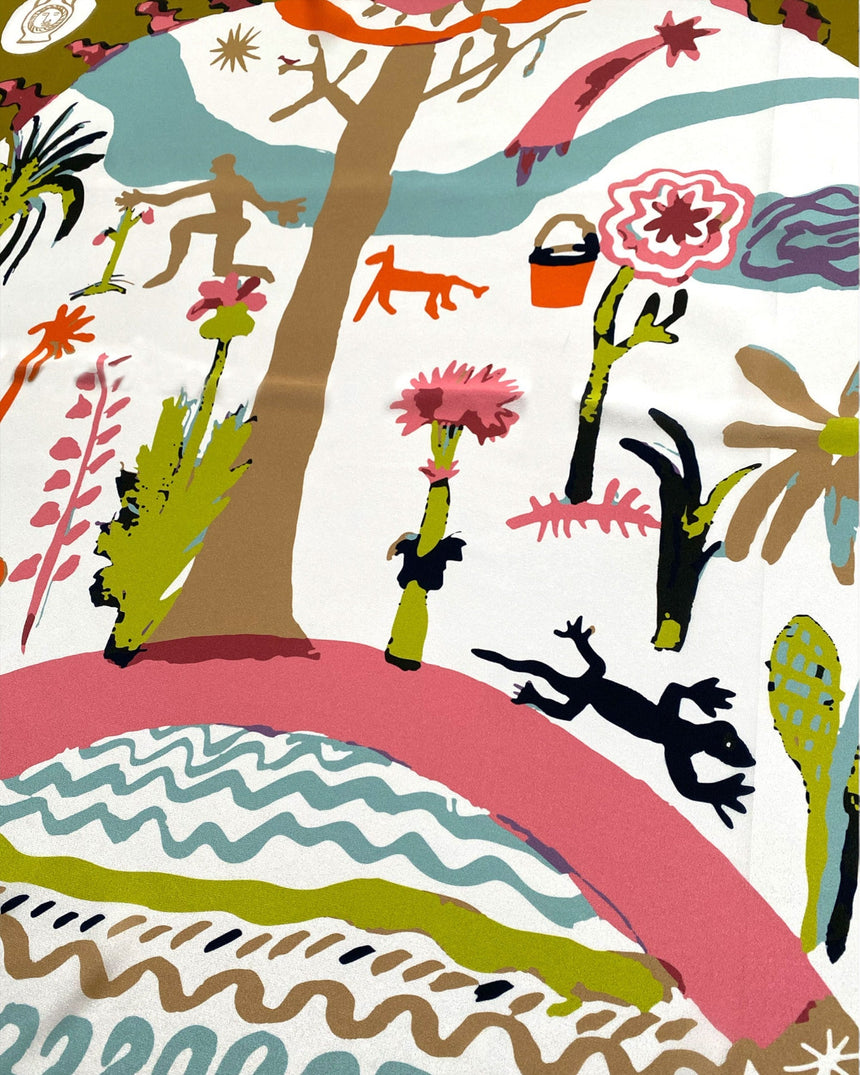 Lar Studio Boon Khaki Scarf 95x95 Fular