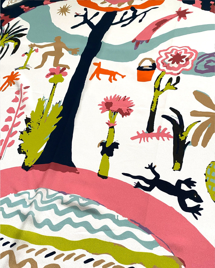 Lar Studio Boon Navy Scarf 95x95 Fular