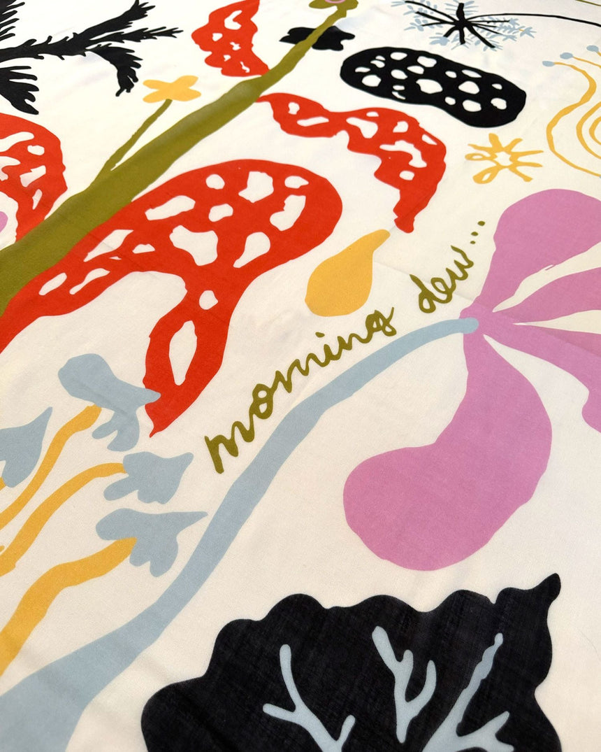 Lar Studio Morning Dew White Wool 55x55 Fular