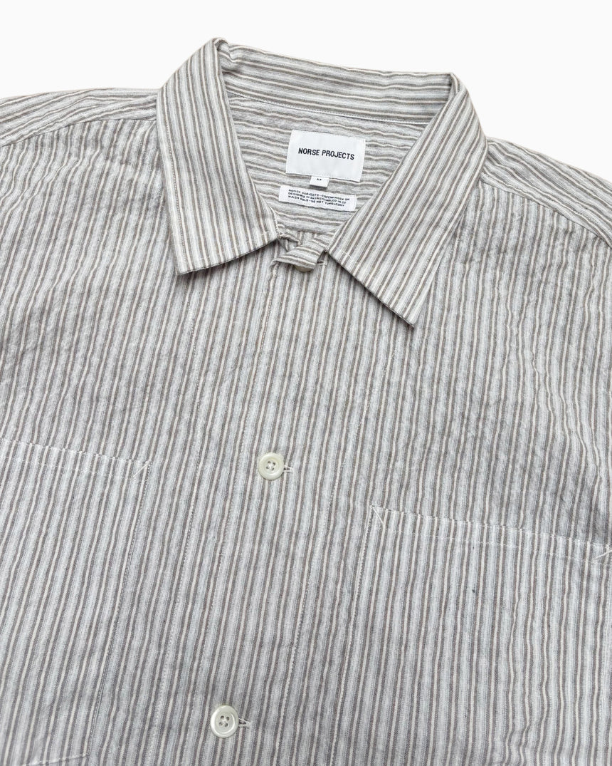Mols Striped SS Camp Men's Shirt