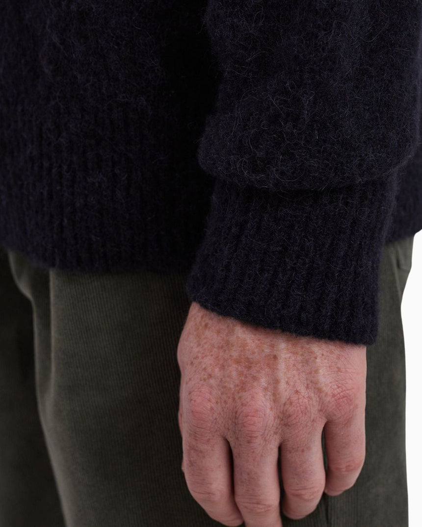 Rasmus Relaxed Brushed V-Neck Men's Sweater