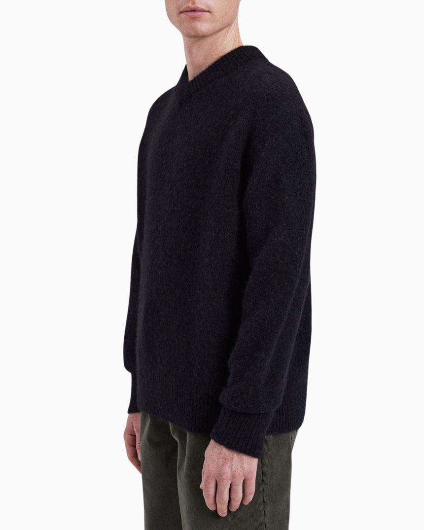 Rasmus Relaxed Brushed V-Neck Men's Sweater