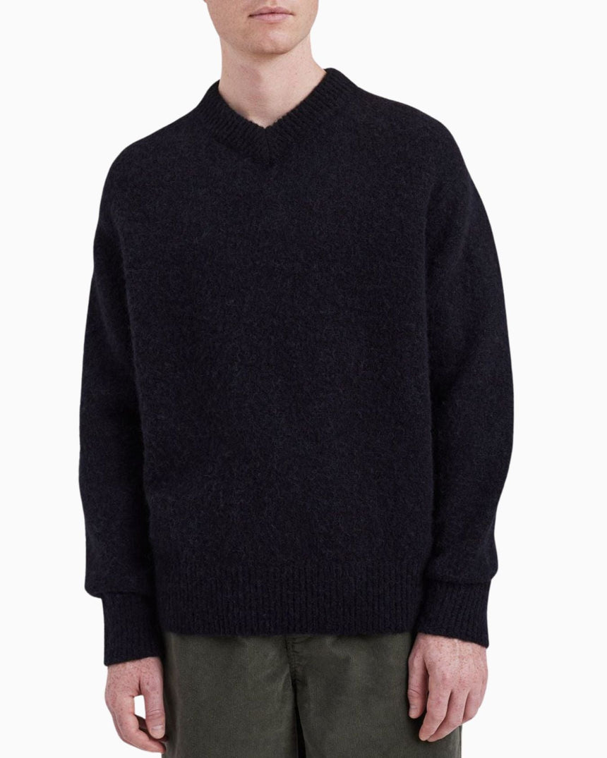 Rasmus Relaxed Brushed V-Neck Men's Sweater