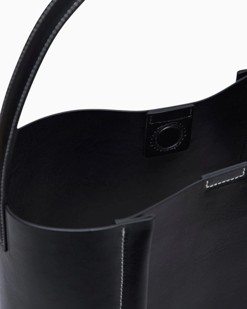 SAYÉS Large Tote Plissé Deri Kadın Çanta