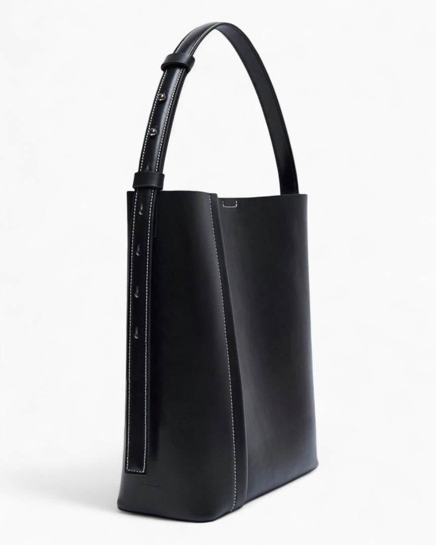 SAYÉS Large Tote Plissé Deri Kadın Çanta