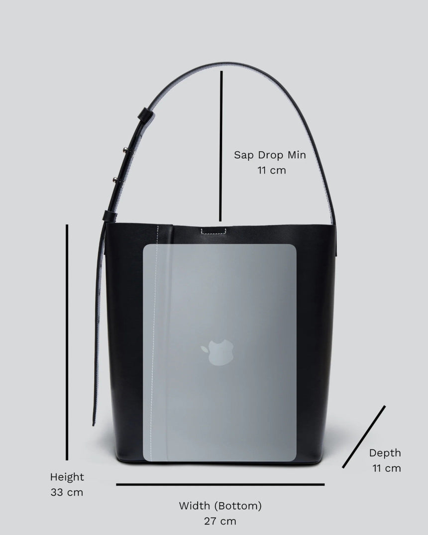 SAYÉS Large Tote Plissé Deri Kadın Çanta