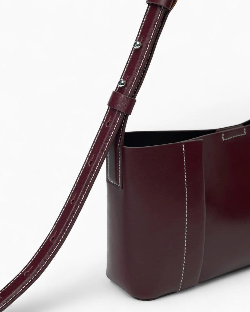 SAYÉS Small Tote Plissé Deri Kadın Çanta