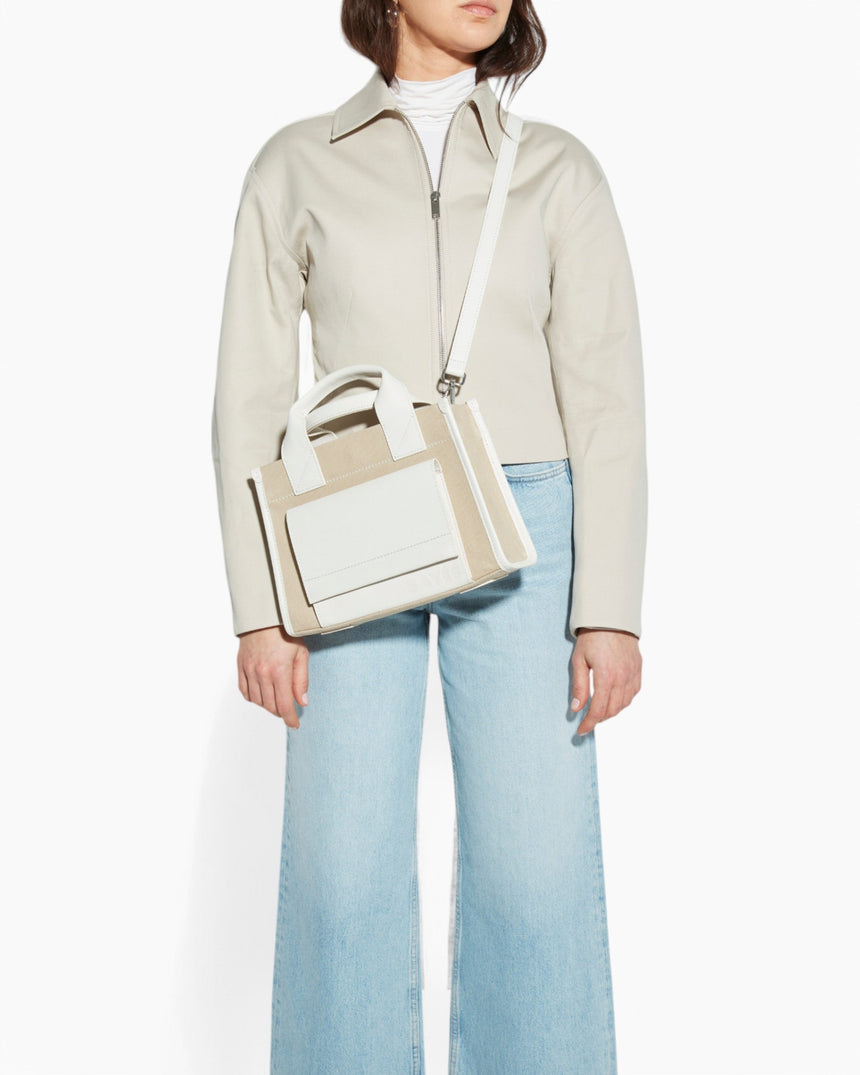 Stitched Pocket Mini Women's Shoulder Bag