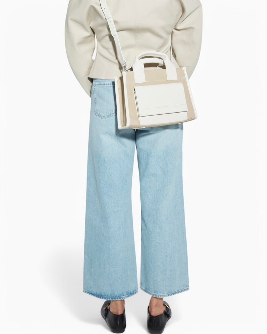 Stitched Pocket Mini Women's Shoulder Bag