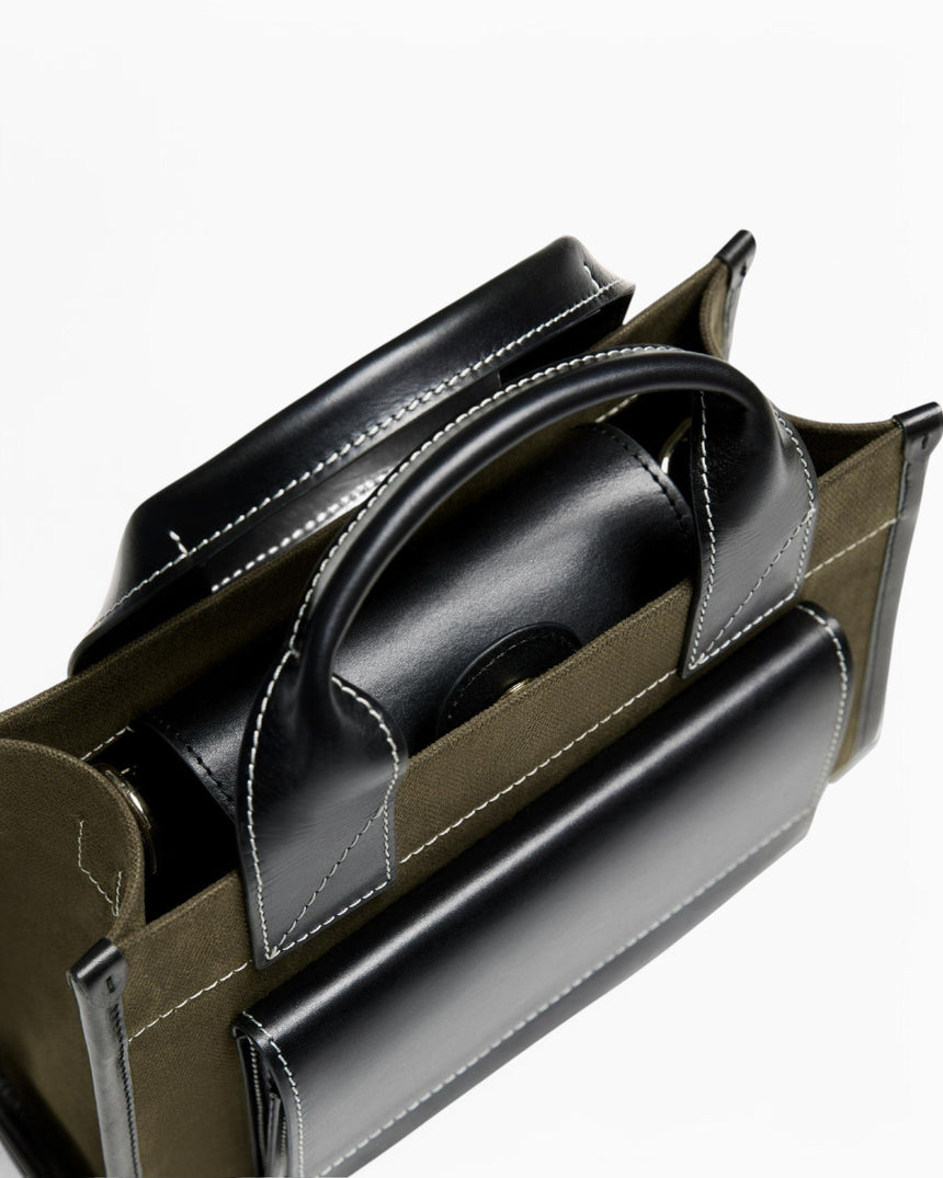 Stitched Pocket Mini Women's Shoulder Bag