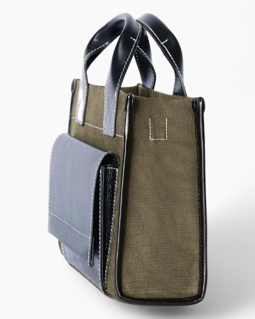 Stitched Pocket Mini Women's Shoulder Bag