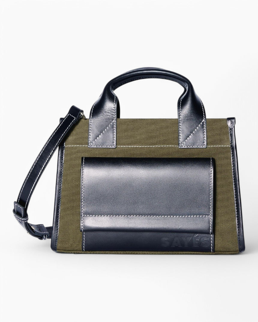 Stitched Pocket Mini Women's Shoulder Bag