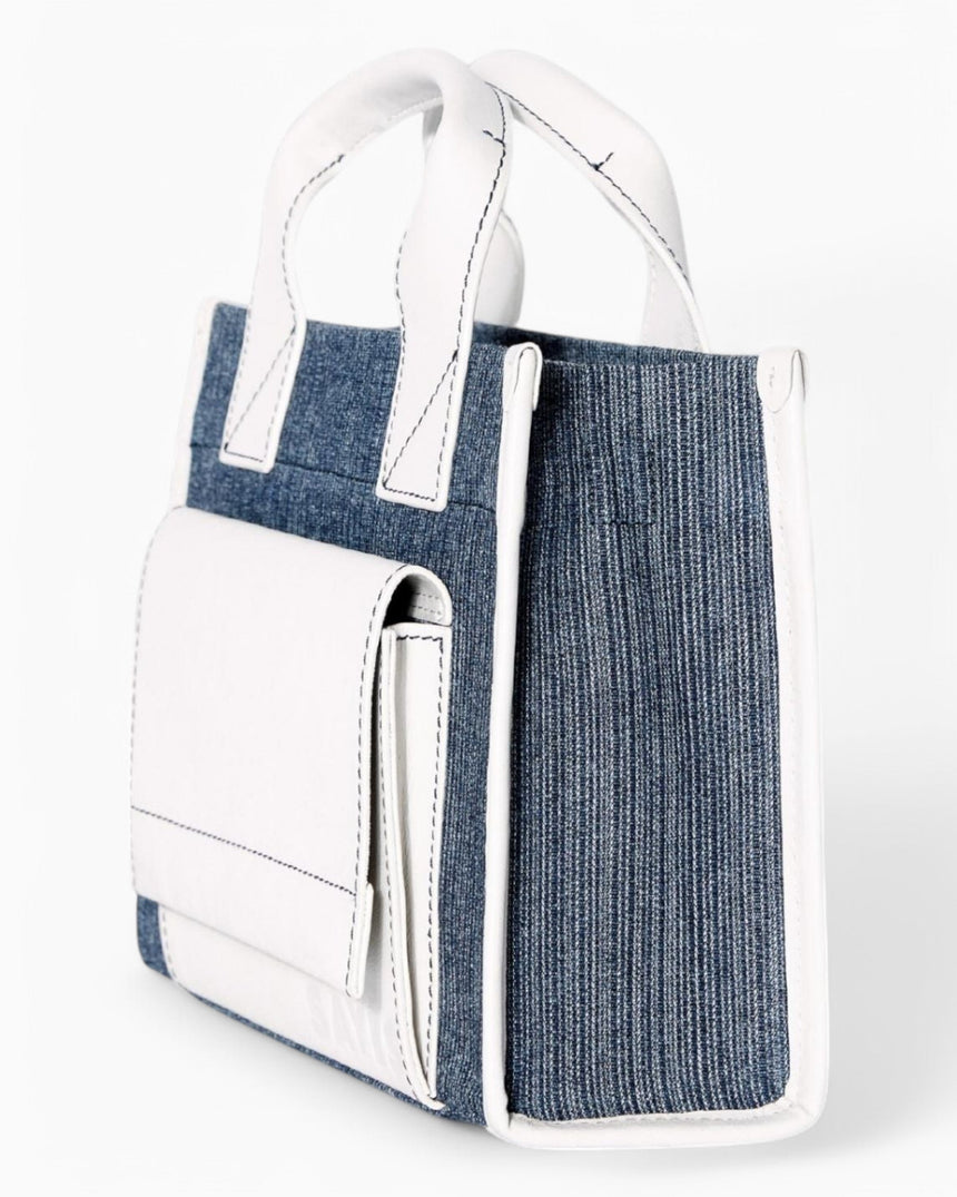Stitched Pocket Mini Women's Shoulder Bag