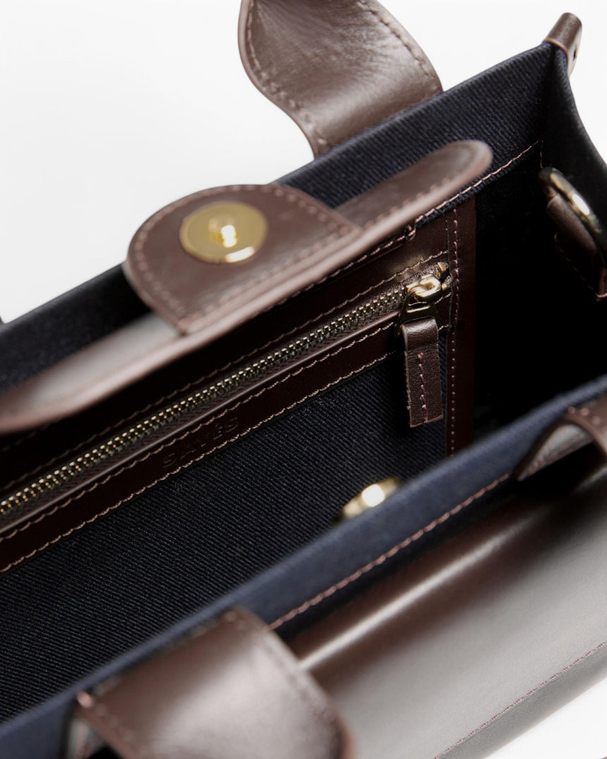 Stitched Pocket Mini Women's Shoulder Bag