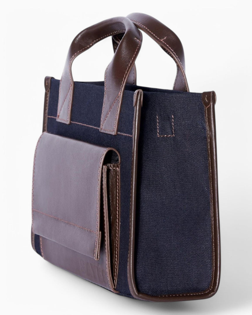 Stitched Pocket Mini Women's Shoulder Bag