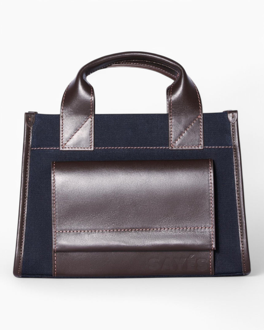 Stitched Pocket Mini Women's Shoulder Bag