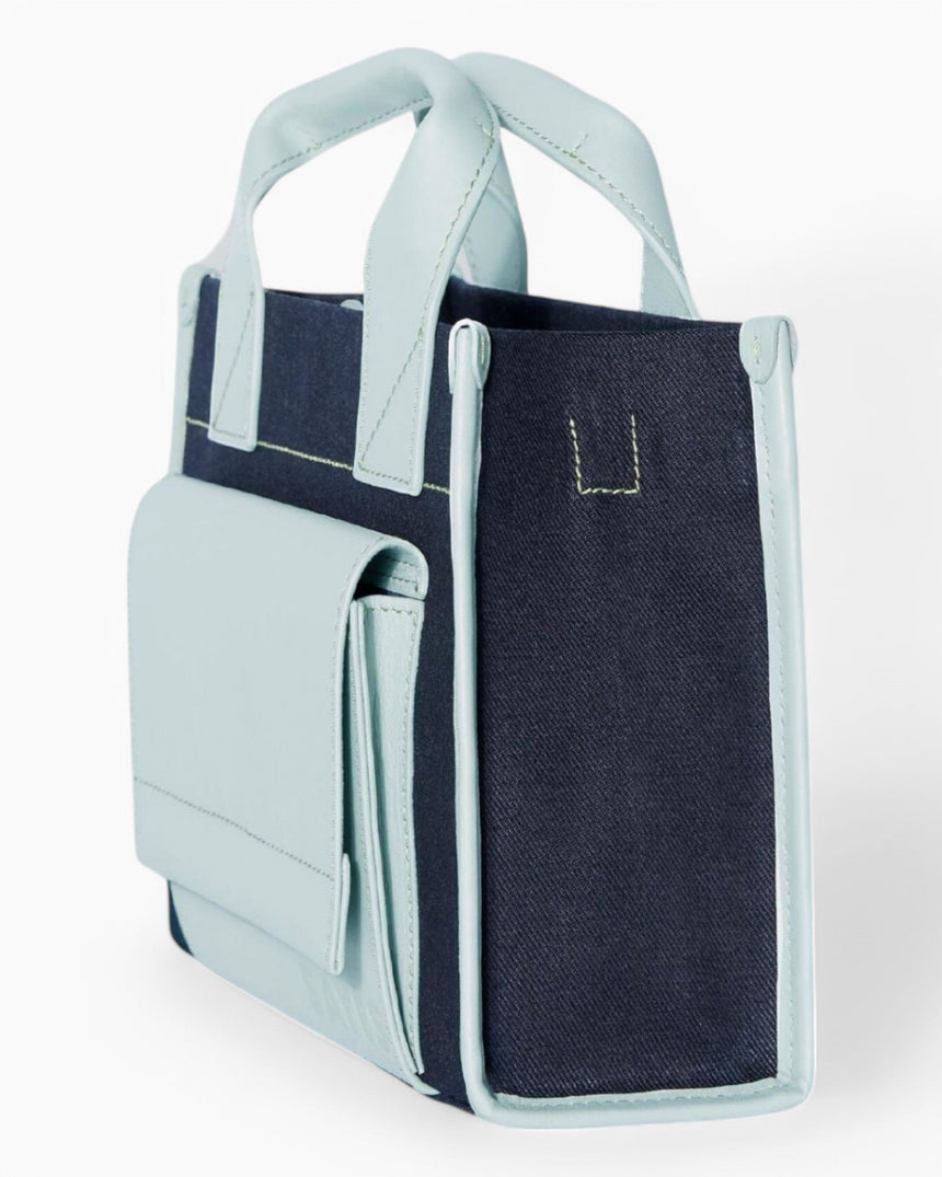 Stitched Pocket Mini Women's Shoulder Bag