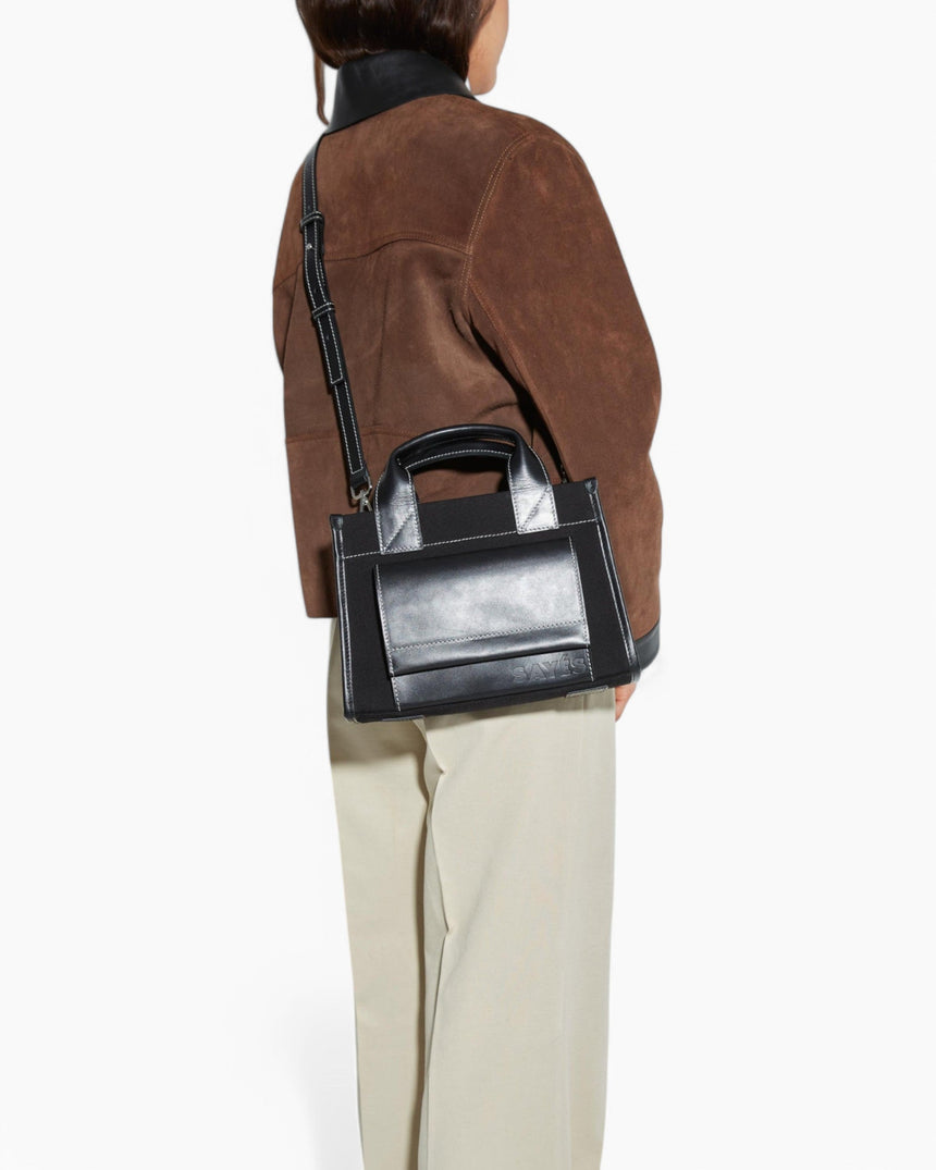 Stitched Pocket Mini Women's Shoulder Bag