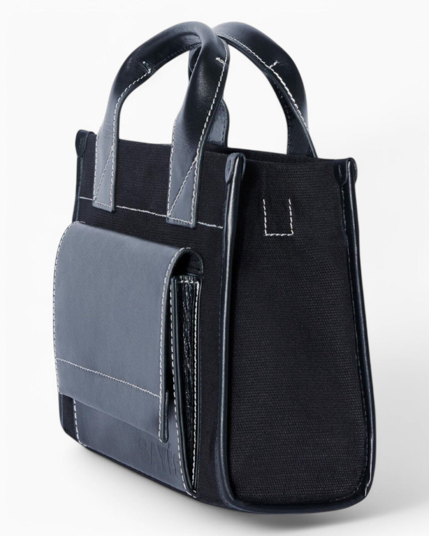 Stitched Pocket Mini Women's Shoulder Bag