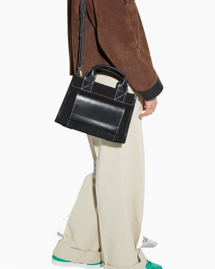Stitched Pocket Mini Women's Shoulder Bag
