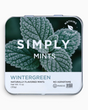 vitruta Simply Mints Wintergreen aromalı, yapay tatlandırıcı içermeyen 30 adetlik metal kutu nane şekeri