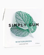 vitruta Simply Gum Wintergreen aromalı, doğal içerikli, 15 adet sakız içeren beyaz ambalajlı paket