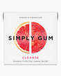 vitruta Simply Gum Cleanse greyfurt ve dikenli armut aromalı, plastik içermeyen 15 parçalı doğal sakız paketi