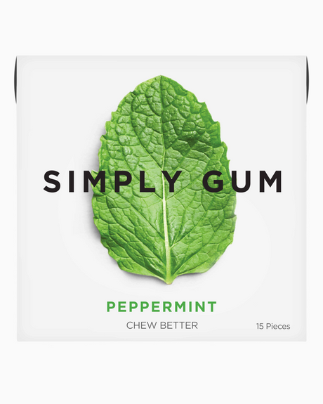 vitruta Simply Gum nane aromalı bitkisel ve plastik içermeyen sakız paketi