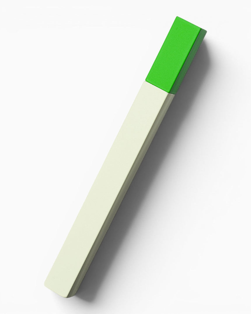 Queue Petrol Lighter - White/Light Green
