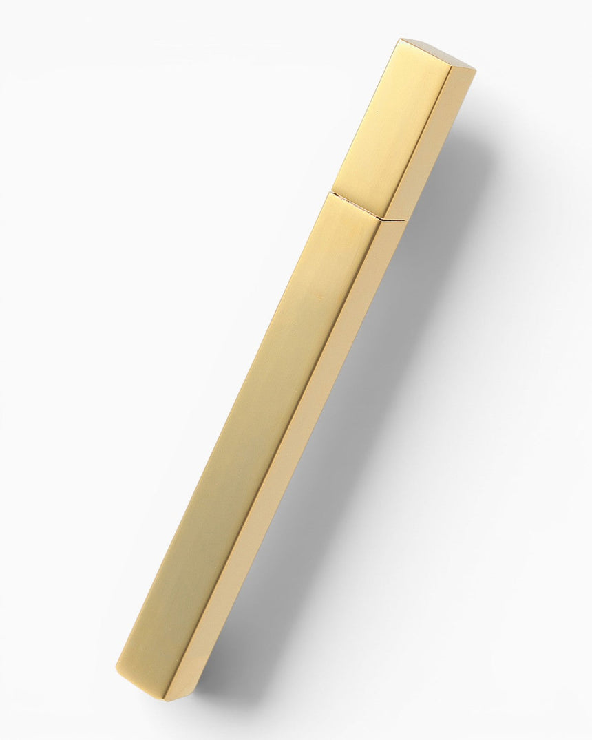 Queue Petrol Lighter - Metal Gold