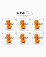 vitruta Pumpkin Spice aromalı, bitkisel bazlı ve plastik içermeyen 6'lı paket sakız seti