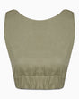 Fine People Community Rock Kadın Keten Top Almond Green