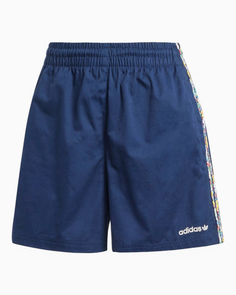 adidas Originals adidas Originals x Liberty London 3-Stripes Infill Kadın Şort Night Indigo / Multicolor