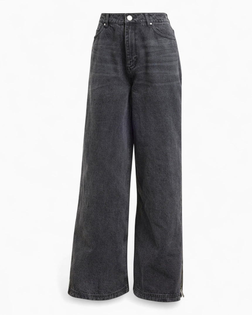 Adilenium Season 3 Zip Washed Women's Denim Trousers