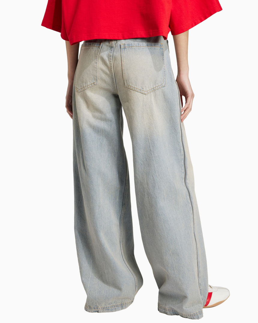 Adilenium Season 3 Zip Washed Women's Denim Trousers