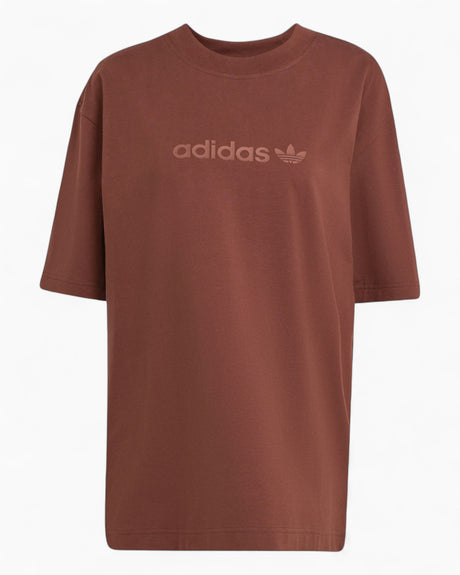 adidas Originals Essentials Linear Oversized Kadın T-Shirt Auburn