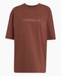 adidas Originals Essentials Linear Oversized Kadın T-Shirt Auburn