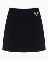 Court Mid-Rise Skirt Black