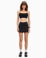 Spaghetti Straps Sports Bra Black