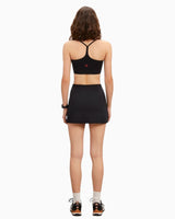 Spaghetti Straps Sports Bra Black