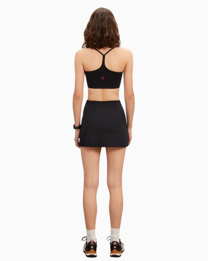 Spaghetti Straps Sports Bra Black