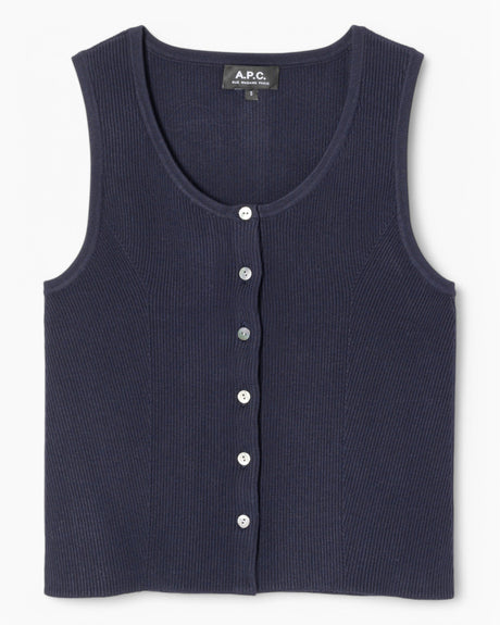 A.P.C. Ambre Vest Kadın Bluz Dark Navy